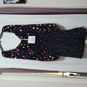 RIXO X Target Polka Dot Balloon Sleeve Swing Dress, size 12 new with tags